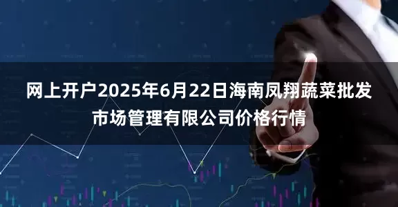网上开户2025年6月22日海南凤翔蔬菜批发市场管理有限公司价格行情