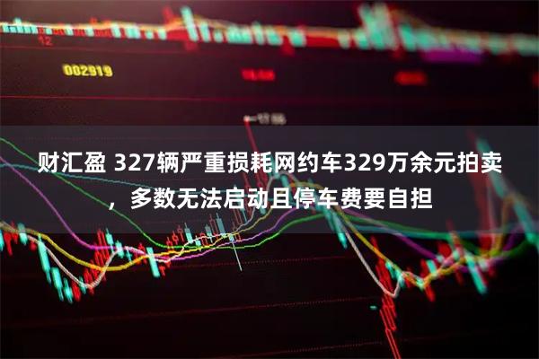 财汇盈 327辆严重损耗网约车329万余元拍卖，多数无法启动且停车费要自担